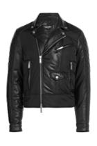 Dsquared2 Dsquared2 Leather Biker Jacket - Black