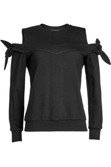 Sjyp Sjyp Cotton Sweatshirt With Cut Outs