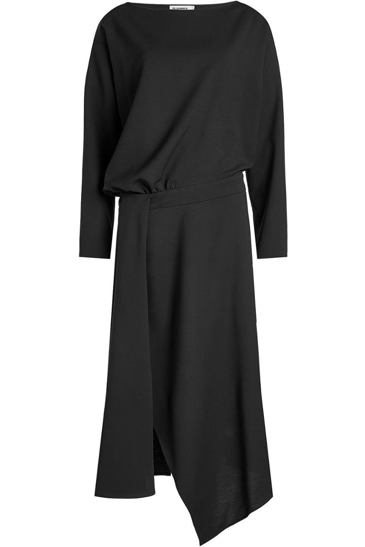 Jil Sander Jil Sander Draped Dress With Wool