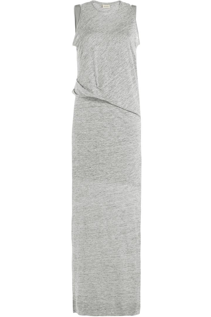 By Malene Birger By Malene Birger Draped Linen Dress - Grey