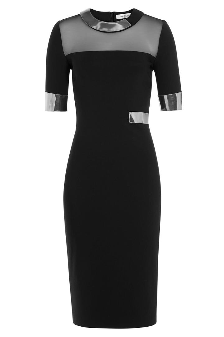Mugler Mugler Dress With Mesh Inserts