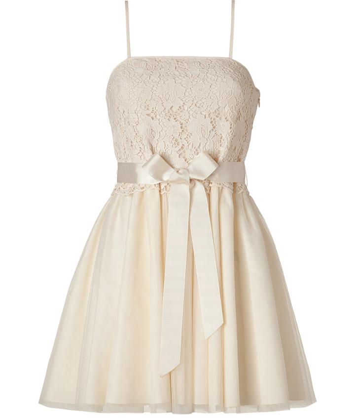 Valentino R.e.d. Ivory Cotton Lace Combo Dress