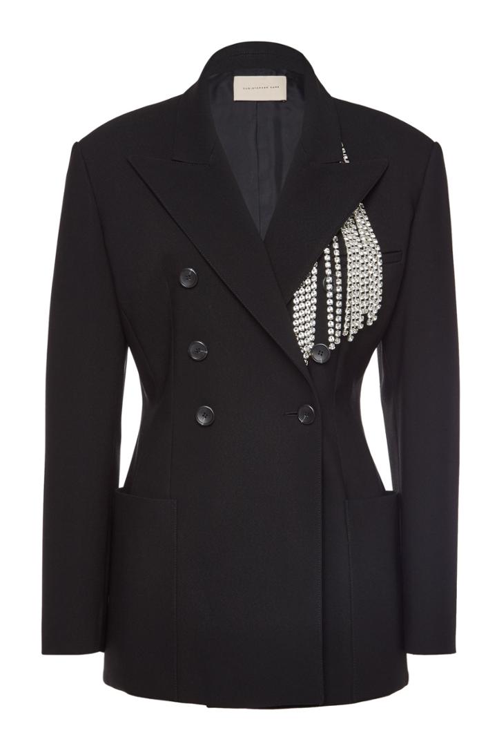 Christopher Kane Christopher Kane Tailored Jacket With Crystal Embellishment