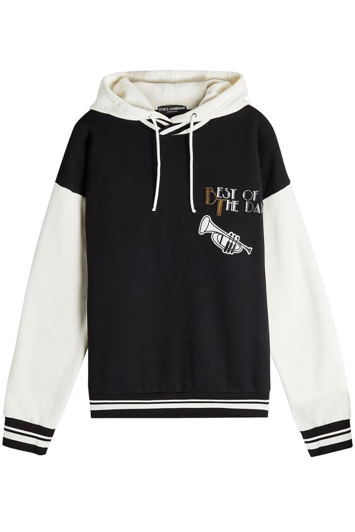 Dolce & Gabbana Dolce & Gabbana Colorblock Hoodie With Cotton