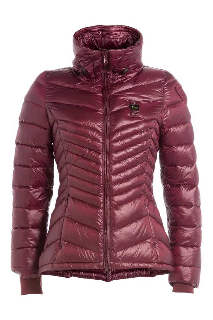 Blauer Blauer Wave Quilted Down Jacket - Red