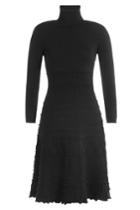 Dsquared2 Dsquared2 Textured Knit Turtleneck Dress - Black