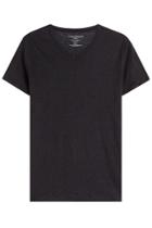 Majestic Majestic Linen T-shirt With V-neckline - None