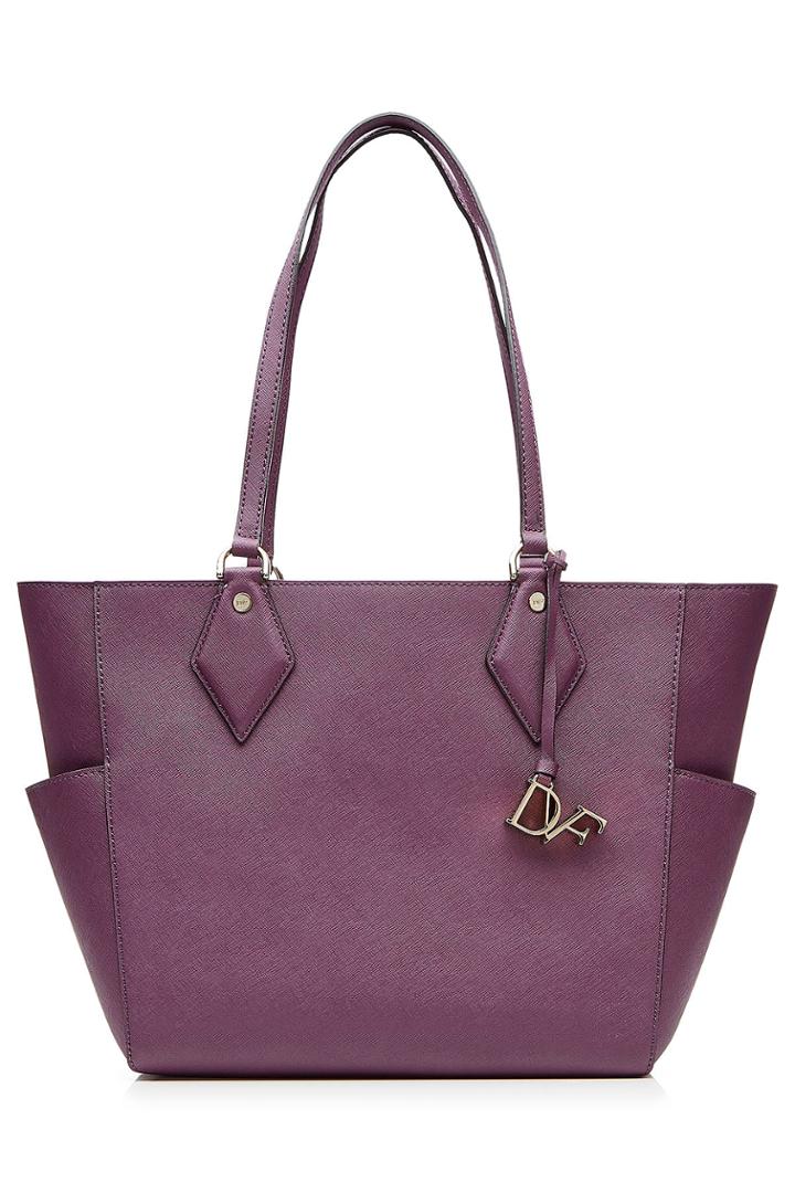 Diane Von Furstenberg Diane Von Furstenberg Leather Tote - Purple