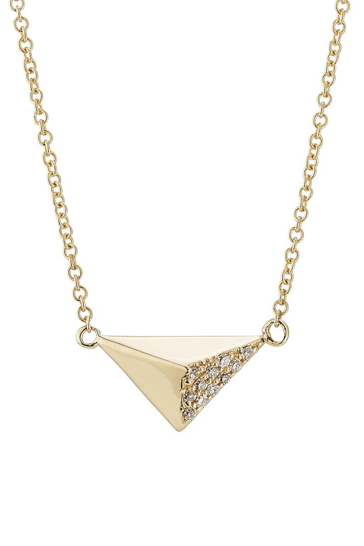 Ileana Makri Ileana Makri 18kt Yellow Gold Necklace With White Diamonds