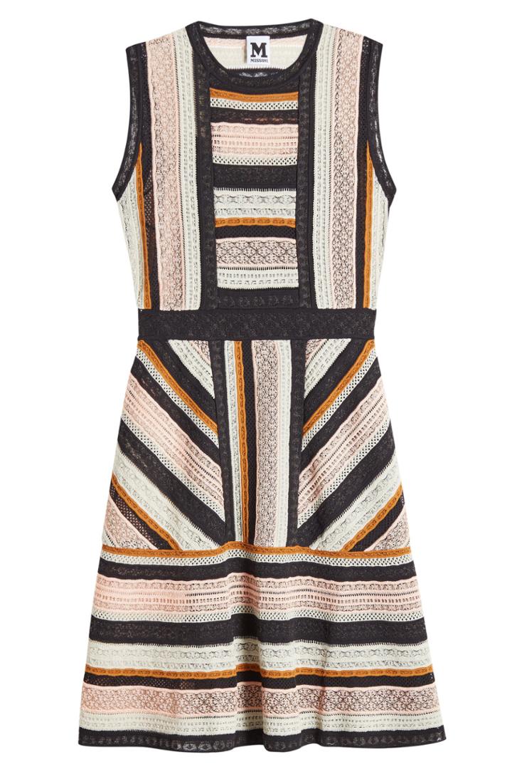M Missoni M Missoni Knit Lace Dress With Cotton