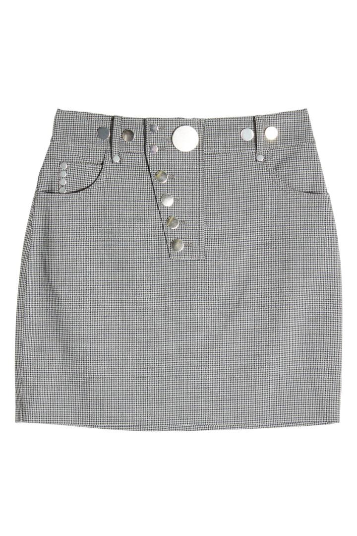 Alexander Wang Alexander Wang Printed Mini Skirt With Virgin Wool