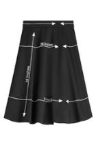 Moschino Moschino Printed Wool Skirt - Black