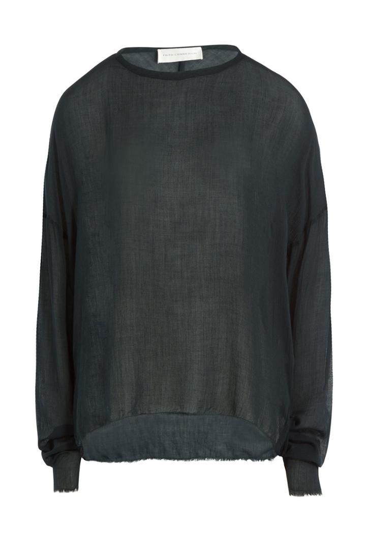 Faith Connexion Faith Connexion Sheer Top - Blue