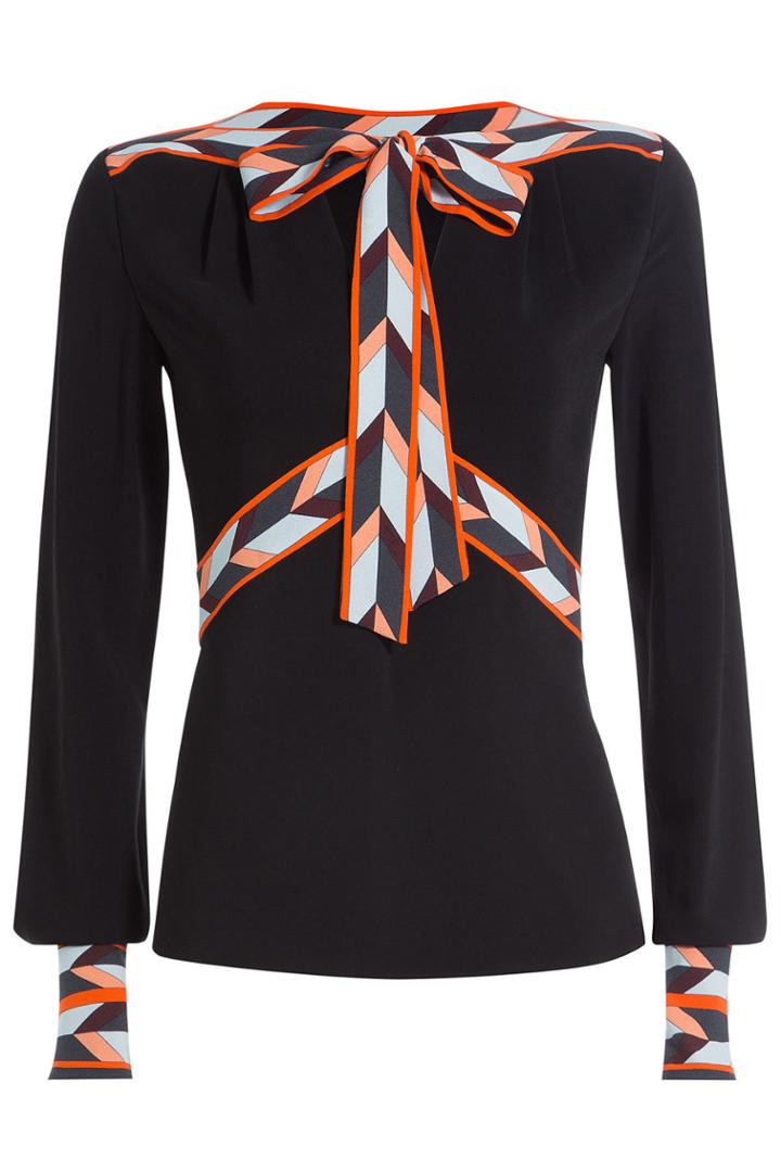 Emilio Pucci Emilio Pucci Top With Silk - Black