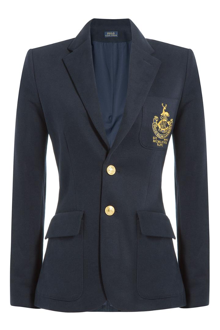 Polo Ralph Lauren Polo Ralph Lauren Cotton Blend Blazer - Blue