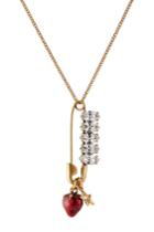Marc Jacobs Marc Jacobs Safety Strawberry Necklace - Gold
