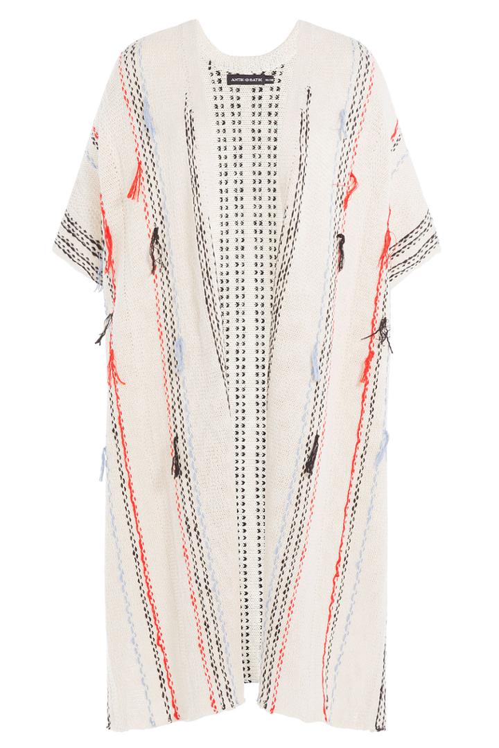 Antik Batik Antik Batik Stitch Detailed Knit Caftan - Beige