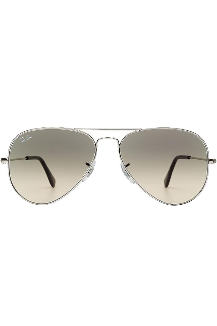 Ray-ban Ray-ban Classic Metal Aviator Sunglasses - Silver