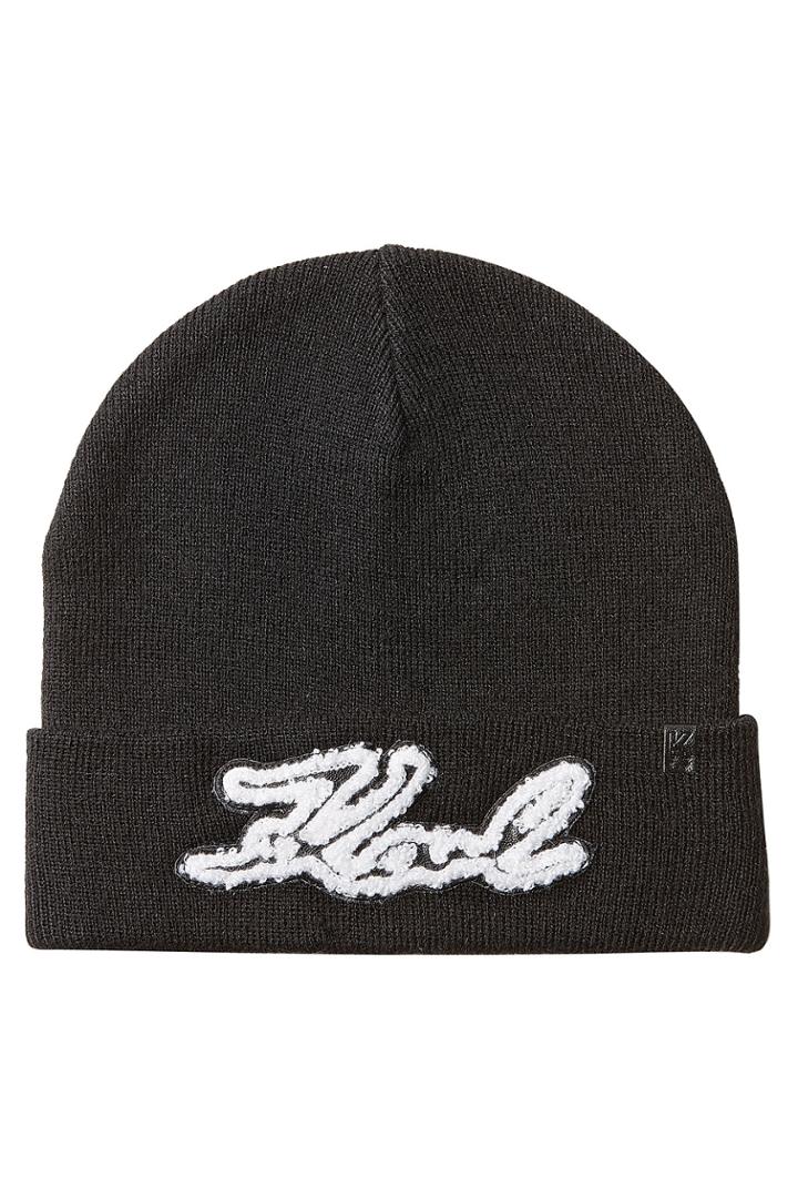 Karl Lagerfeld Karl Lagerfeld Knit Hat - Black