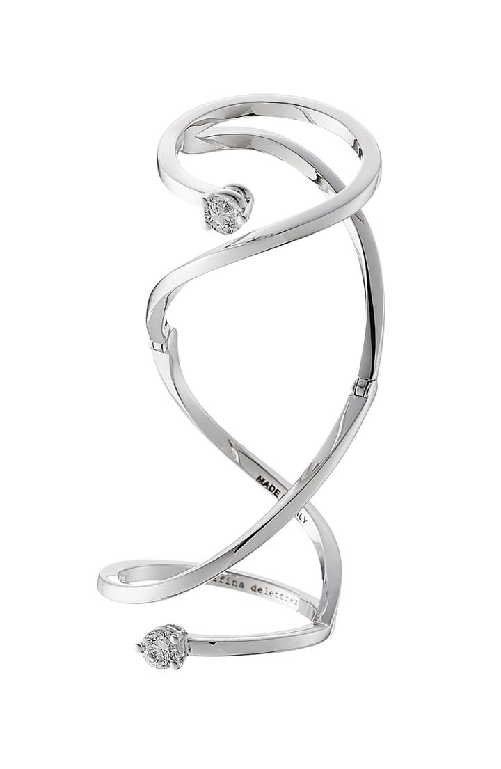 Delfina Delettrez 18kt White Gold Ring With White Diamonds