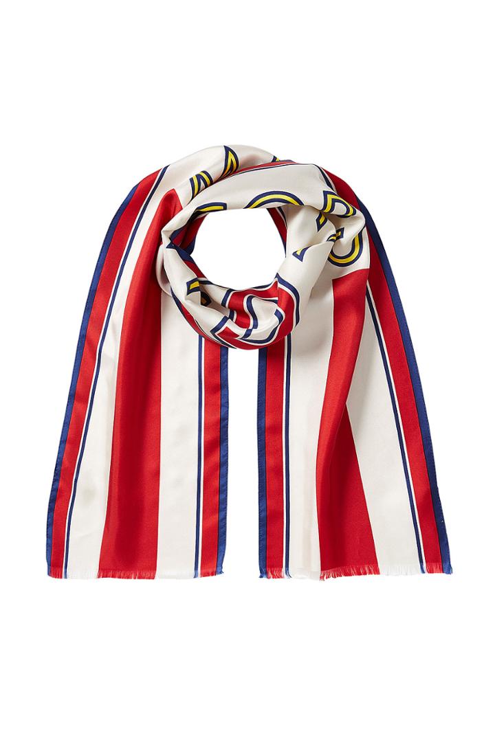 Marc Jacobs Marc Jacobs Silk Football Scarf - Multicolor