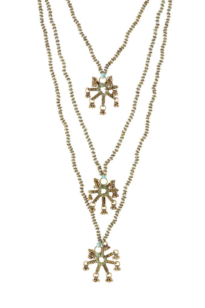 Blue Hippy Blue Hippy Embellished Necklace - Green