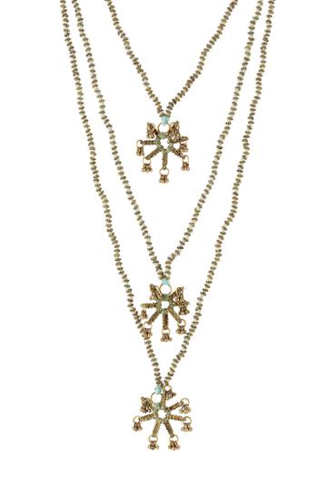 Blue Hippy Blue Hippy Embellished Necklace - Green