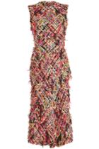 Alexander Mcqueen Alexander Mcqueen Pencil Dress With Wool, Cotton, Silk And Alpaca
