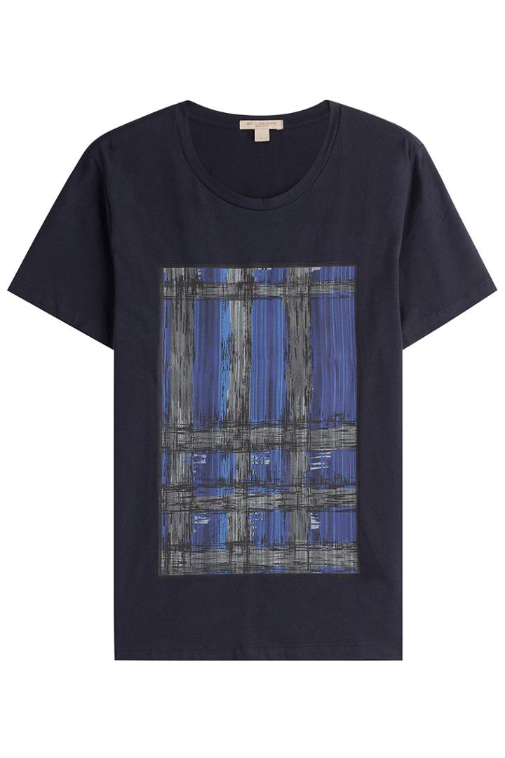 Burberry Brit Burberry Brit Printed Cotton T-shirt - Blue