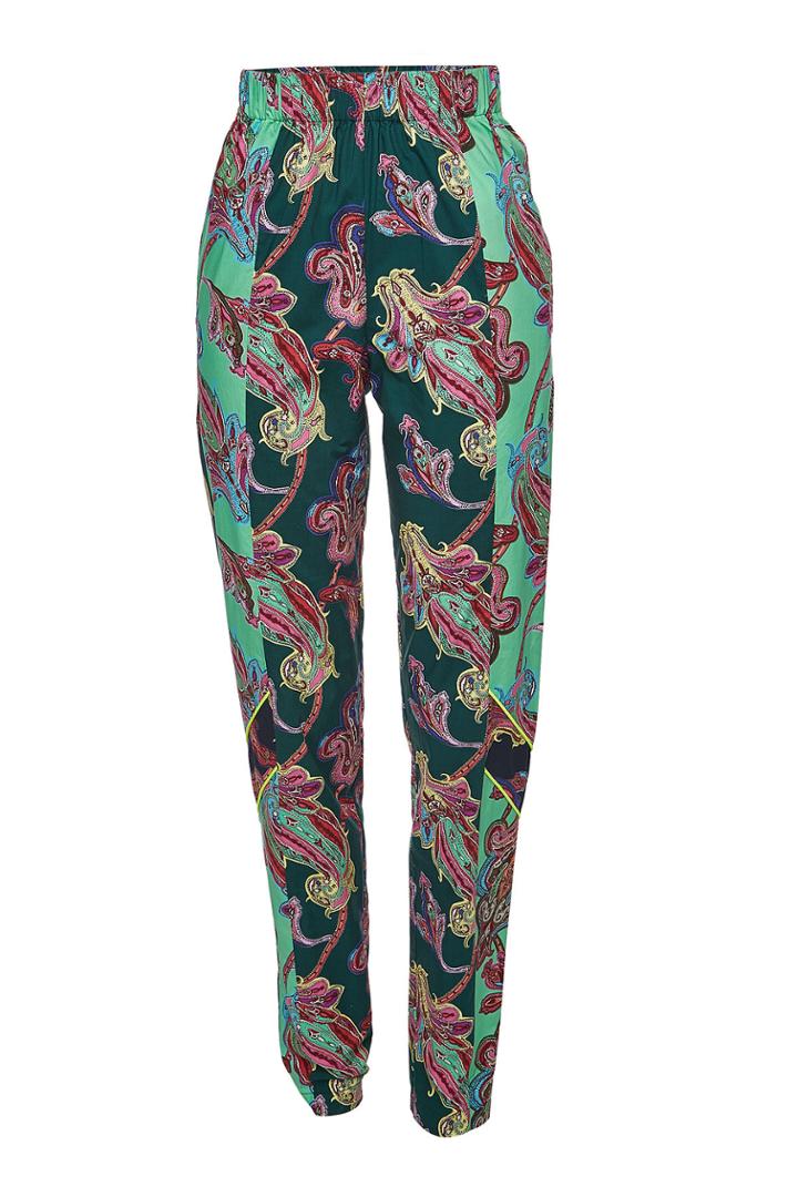 Tibi Tibi Printed Cotton Pants