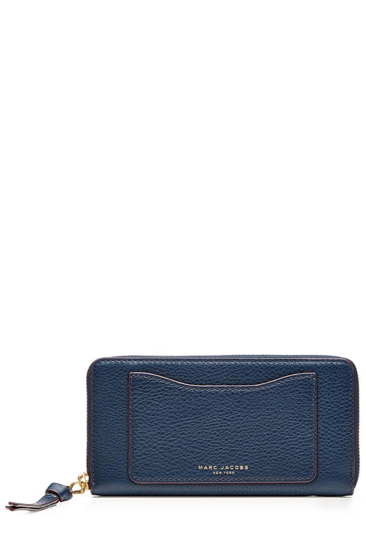Marc Jacobs Marc Jacobs Recruit Standard Leather Wallet - Blue