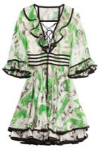 Roberto Cavalli Roberto Cavalli Printed Silk Dress - Multicolor