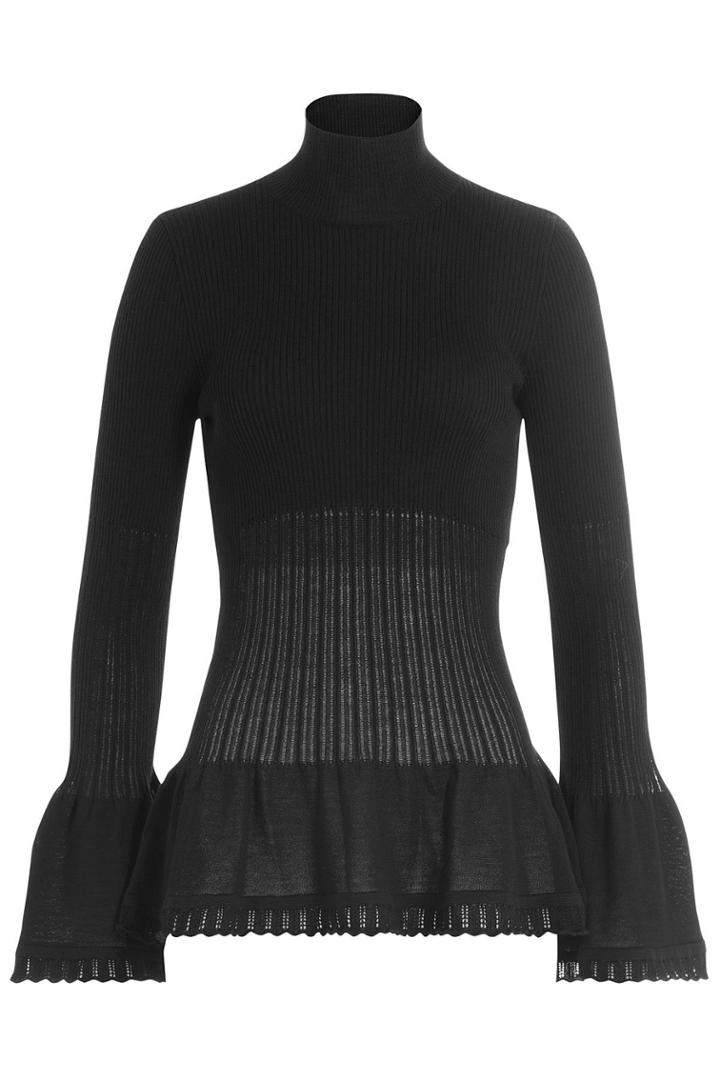 Alberta Ferretti Alberta Ferretti Virgin Wool Turtleneck Pullover