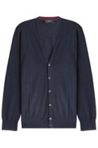 Joseph Joseph Merino Wool Cardigan With Suede Patches