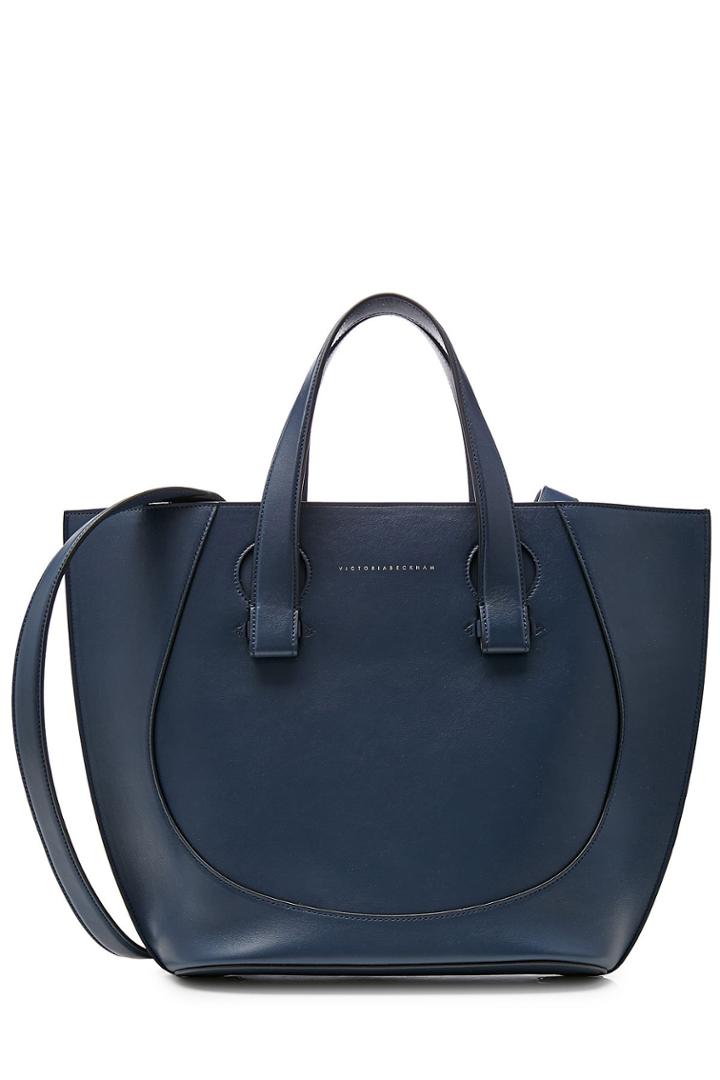 Victoria Beckham Victoria Beckham Tulip Leather Shoulder Bag - Blue