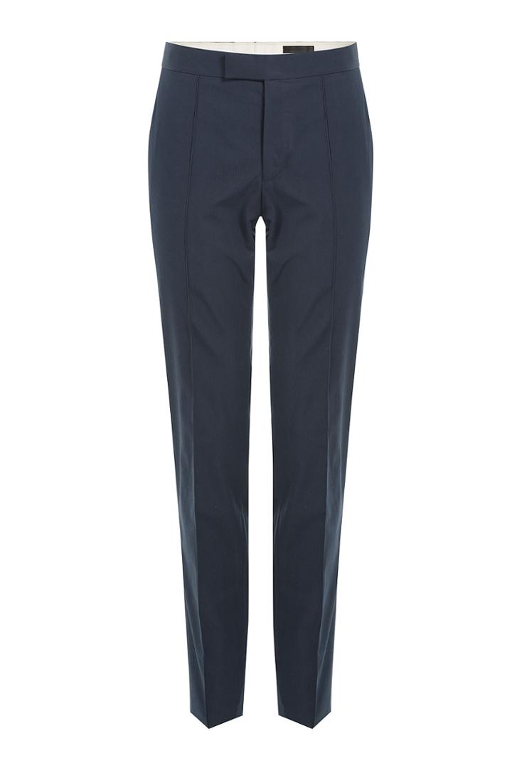 Alexander Mcqueen Alexander Mcqueen Cropped Cotton Pants - Blue