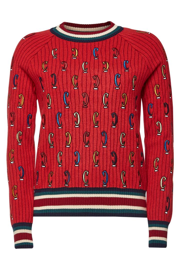 Carven Carven Embroidered Wool Pullover