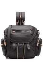 Alexander Wang Alexander Wang Marti Medium Leather Backpack - Black