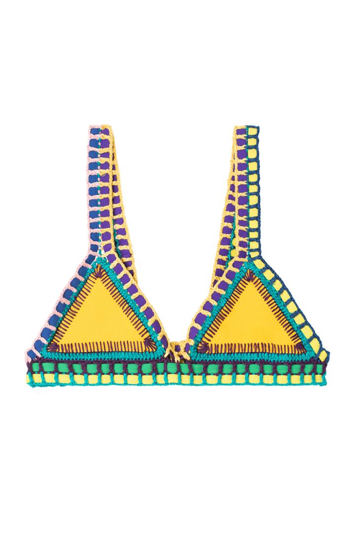 Kiini Kiini Ro Crochet Trimmed Bikini I Top
