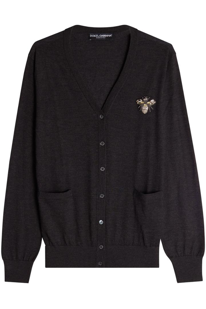 Dolce & Gabbana Dolce & Gabbana Cashmere Cardigan With Embellished Motif