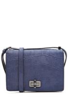 Diane Von Furstenberg Diane Von Furstenberg Embossed Leather Shoulder Bag - Blue