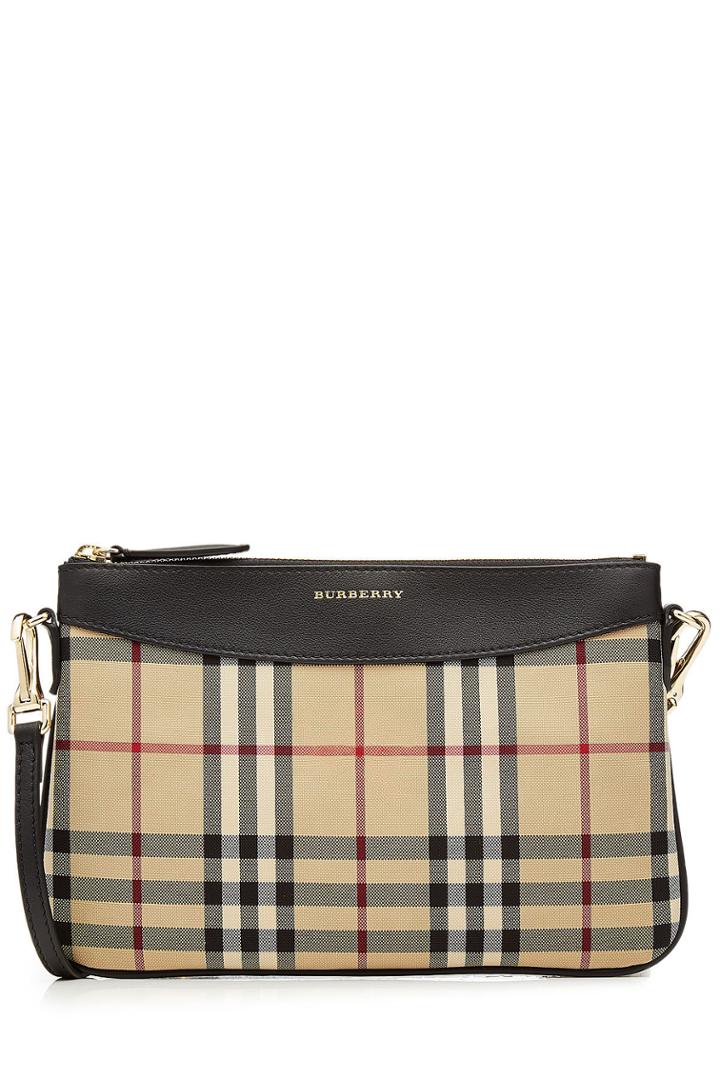 Burberry Burberry Printed Shoulder Bag With Leather