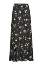 Paco Rabanne Paco Rabanne Embroidered Midi Skirt With Silk