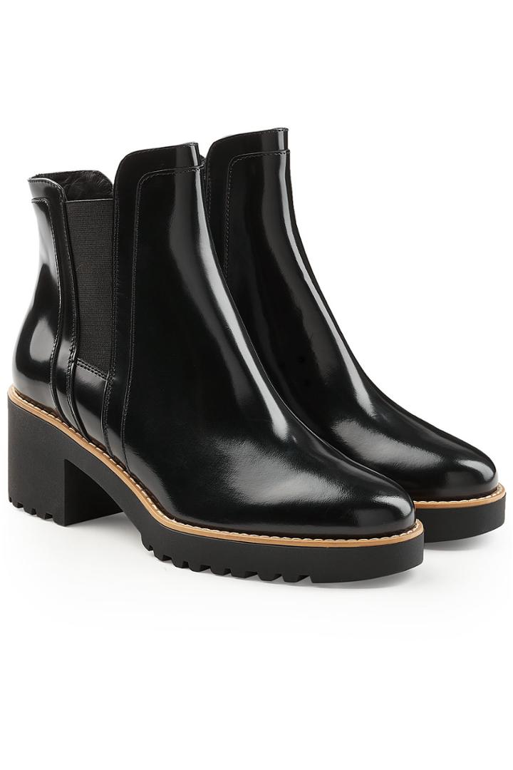 Hogan Hogan Patent Leather Ankle Boots