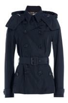 Burberry Brit Burberry Brit Waterproof Trench Jacket With Hood - Blue