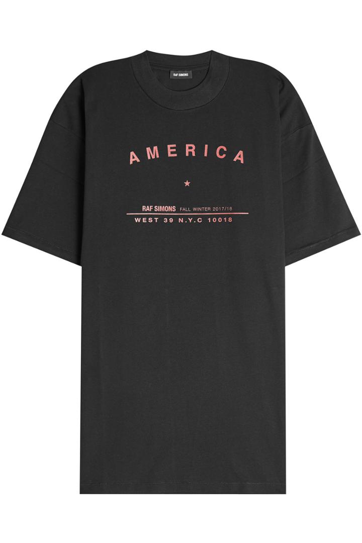 Raf Simons Raf Simons Oversized Printed Cotton T-shirt