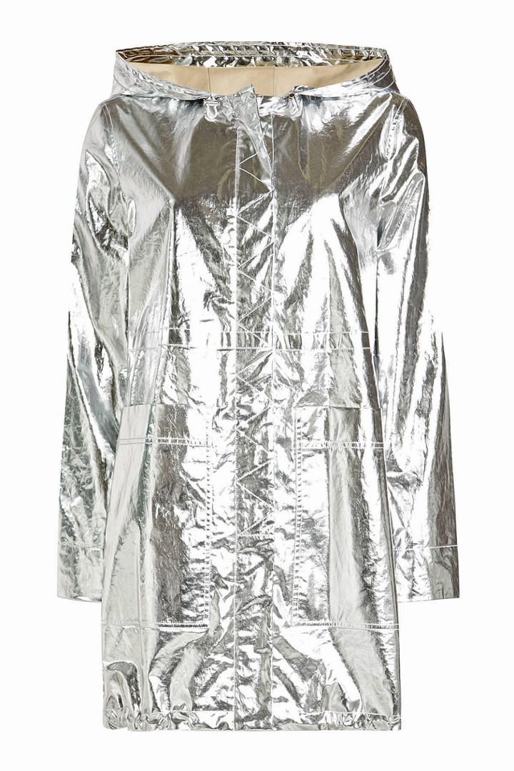 Paco Rabanne Paco Rabanne Metallic Cotton Jacket With Hood