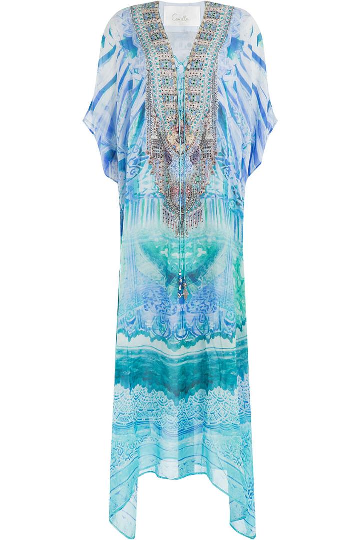 Camilla Camilla Embellished Silk Caftan