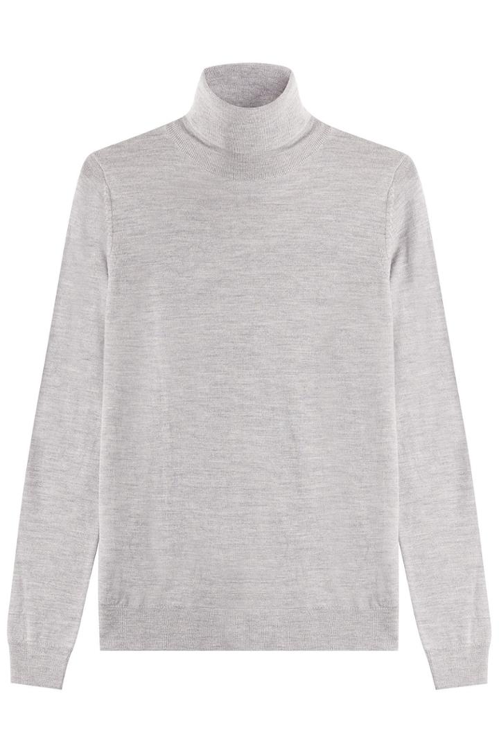 Hugo Hugo Virgin Wool Turtleneck Pullover - Grey