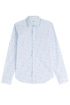 Kenzo Kenzo Embroidered Cotton Shirt - Blue